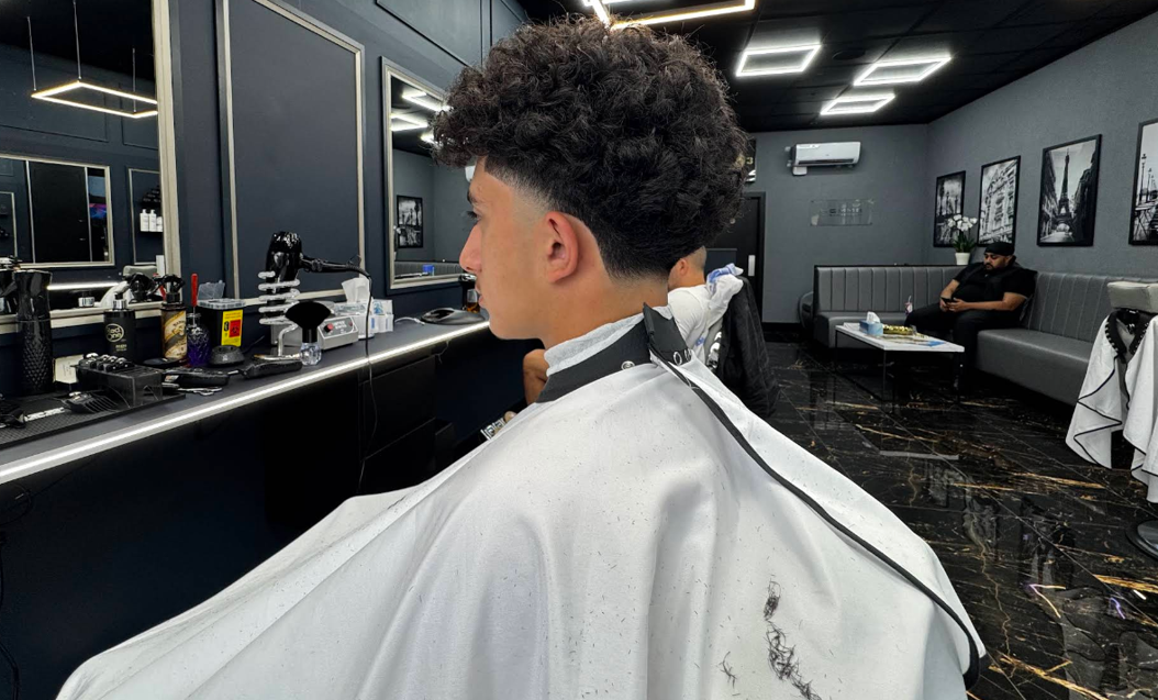 Curly fade result — Homme Barbers