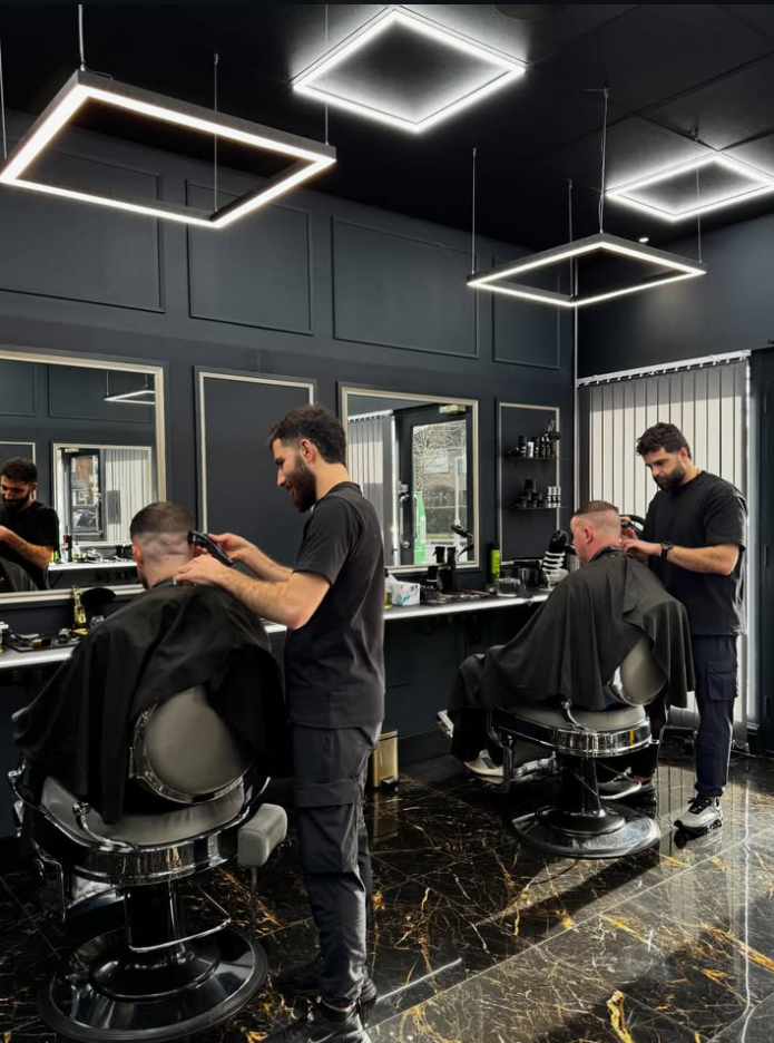 Barbers at work — Homme Barbers Cheadle