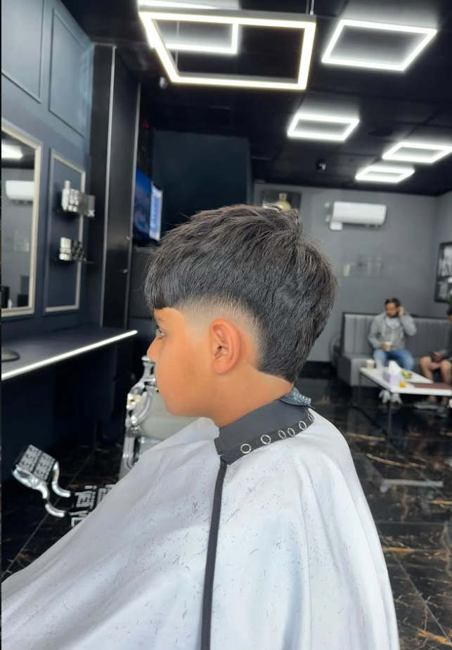 Kids fade at Homme Barbers Cheadle